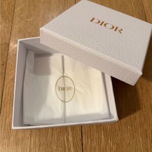 Dior White and Gold Embossed Box